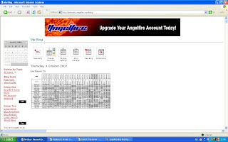 Angelfire blog, logged in, 4/3/08 22:48. (Screenshot).
