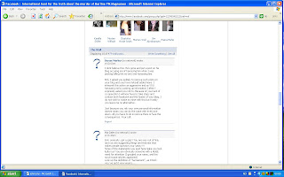 Harassment Bryan Morley, Facebook, 15/4/08.