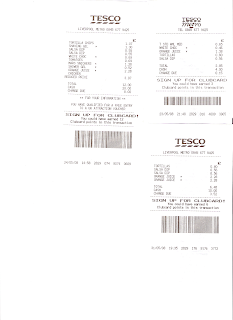 E-mail to Tesco, about tempering with food etc., 9/6/08.