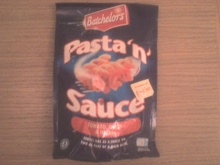 Dagens middag. Det er mest bare tørrmat igjen her nå, jeg venter på en lønningssjekk, som er litt forsinka. Har vært litt mye blogg osv. i det siste.