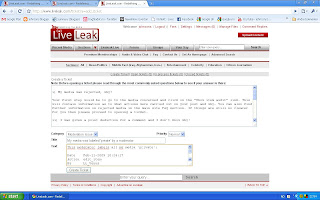 LiveLeak: Problems with moderator