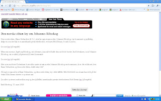 Nå skrev jeg en artikkel om morfaren min, Johannes Ribsskog, på det nylig gjenoppståtte webstedet mitt, som nå ligger på johncons.angelfire.com. (N)